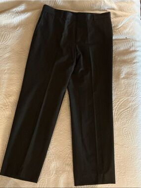Hugo Boss Dark Chocolate Brown Dress Pants with Branded Waist Label